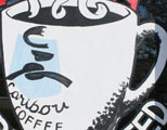 Caribou Window Painting